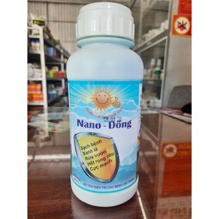 Nano Đồng 500ml Phòng trừ nấm khuẩn, tẩy rong rêu, rữa vườn, ghẻ sẹo, rỉ sắt, nứt thân xì mủ, đốm lá và bổ sung vi lượng