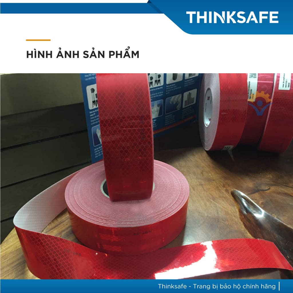 Băng keo phản quang thương hiệu 3M 983 cấu trúc kim cương, siêu sáng, bền màu, dán ô tô, xe máy - THINKSAFE