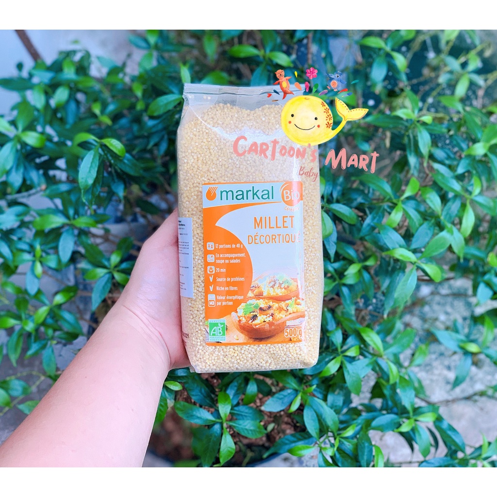 Hạt kê hữu cơ bóc vỏ markal Bio