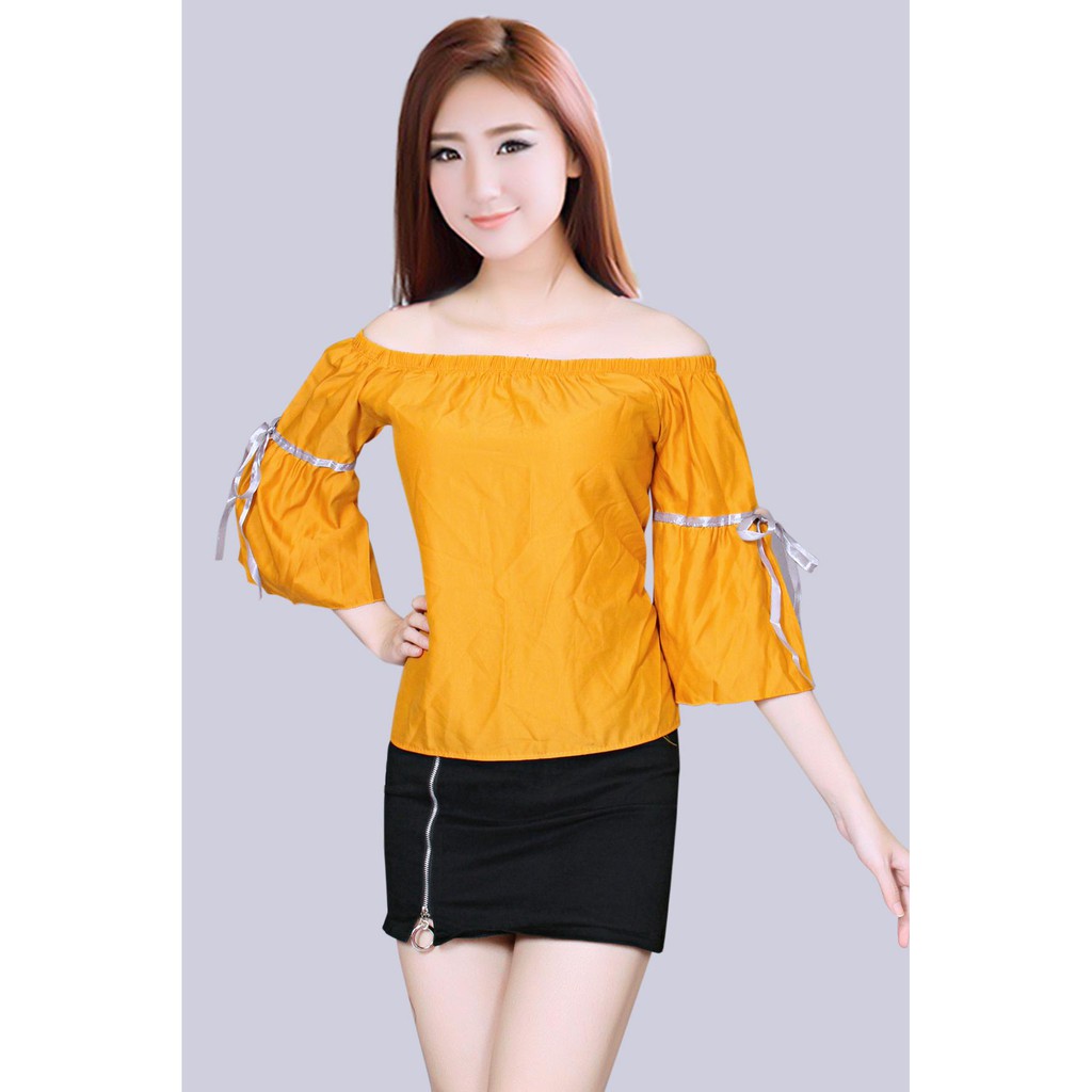 Áo Kiểu Nữ  Cup Ngực  Nơ Tay Thời Trang Mới SP Av72 | BigBuy360 - bigbuy360.vn