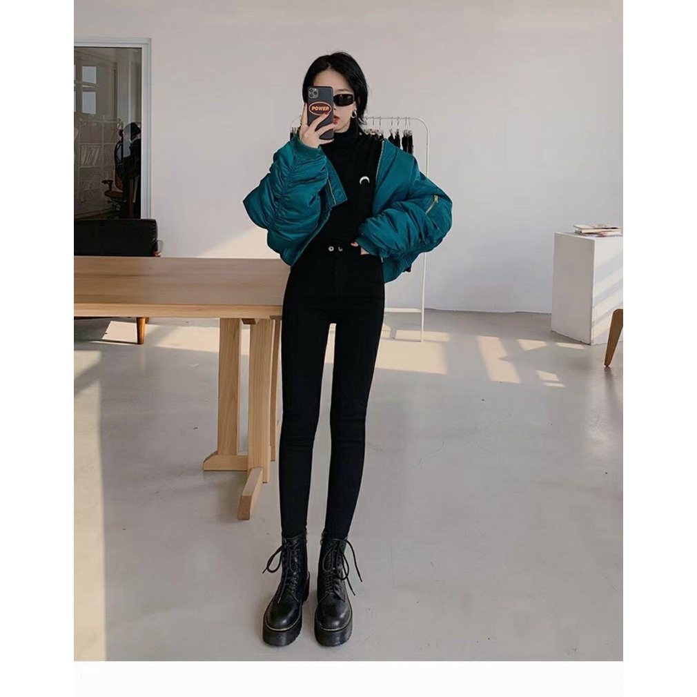 Quần legging lót lông cực ấm cực đẹp D'STUDIO hàng đẹp dày dặn..