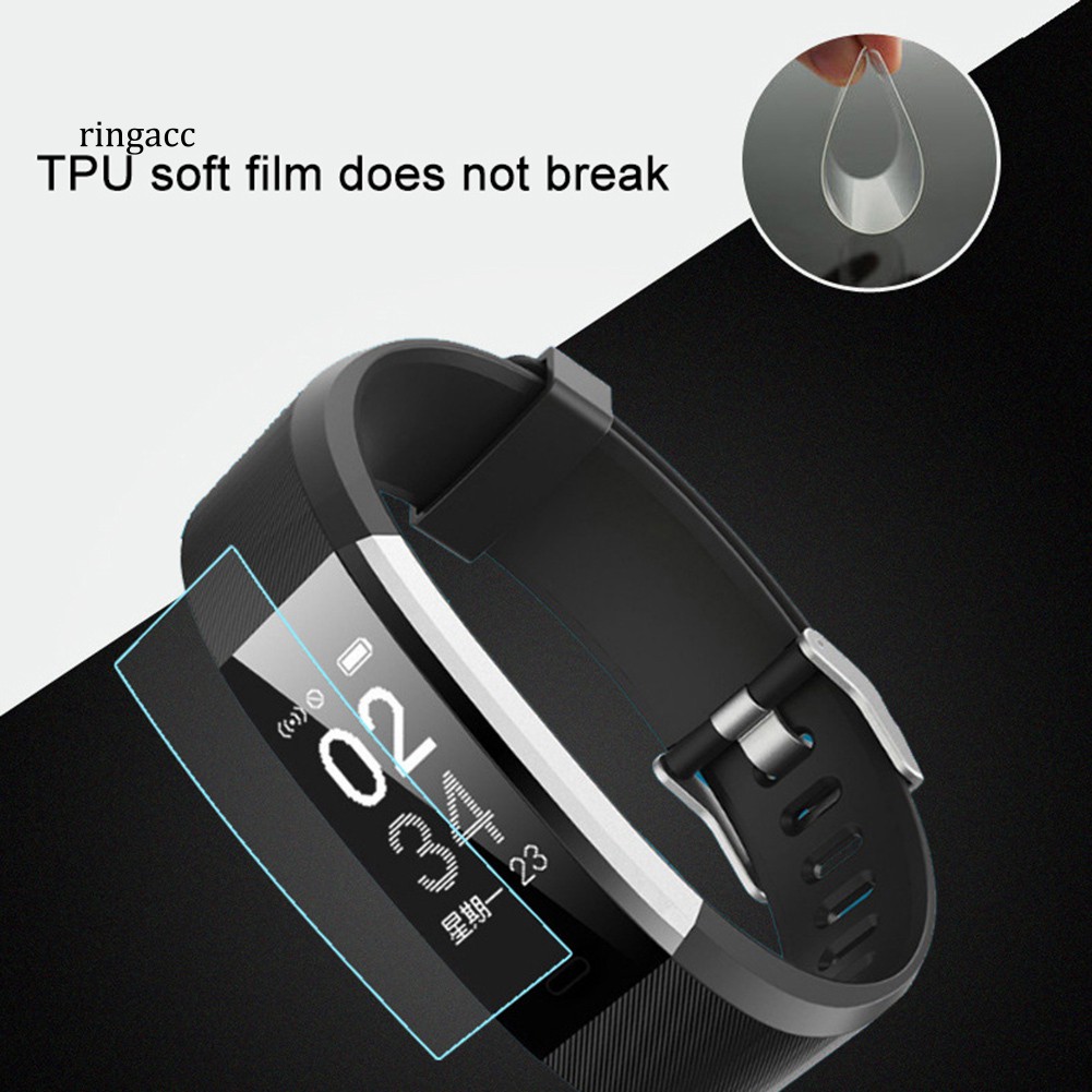 Set 3 Miếng Dán Tpu Bảo Vệ Màn Hình Cho Vòng Đeo Tay Thông Minh Id 115 Plus
