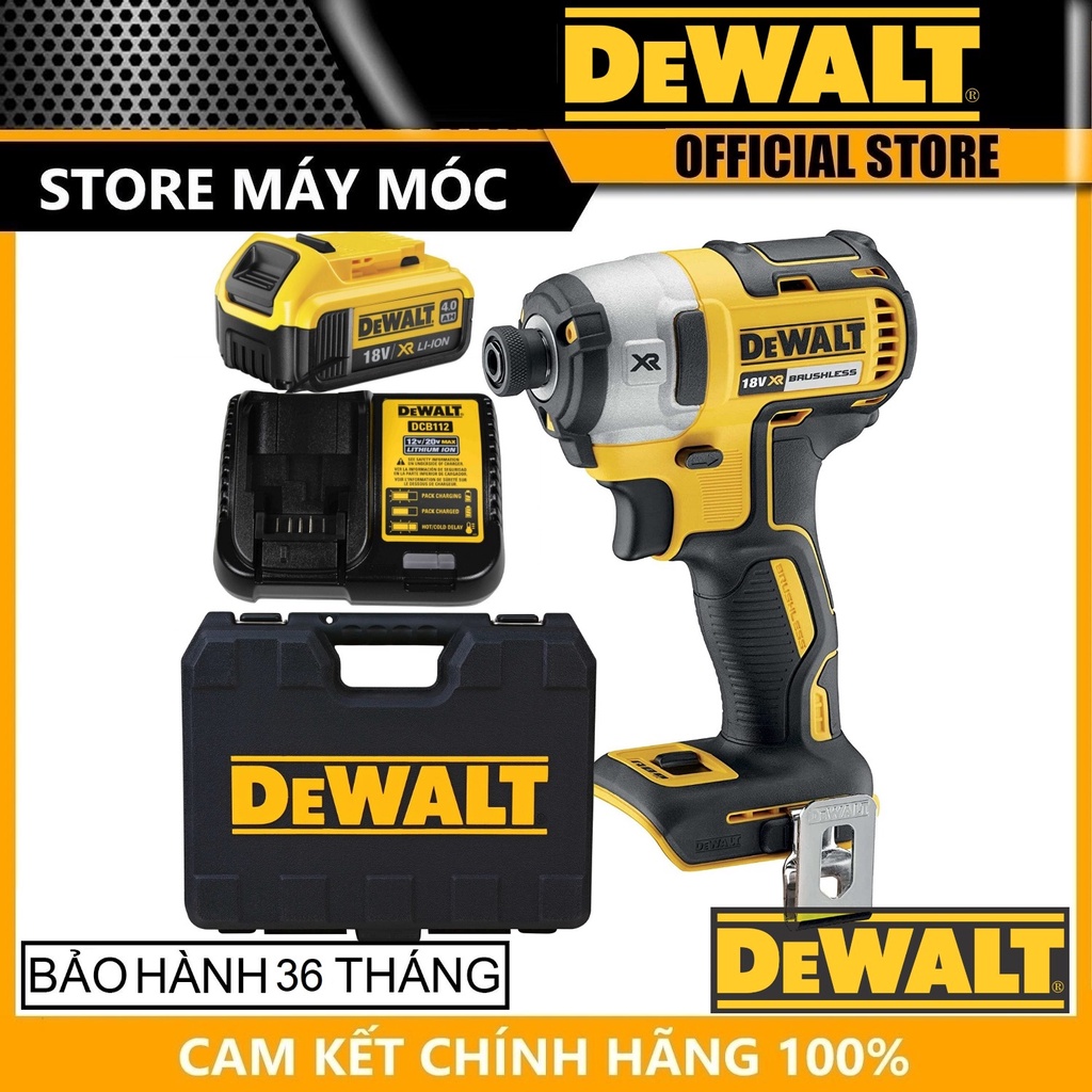 MÁY VẶN VÍT CẦM TAY 18V DEWALT DCF887M1- HÀNG CHÍNH HÃNG