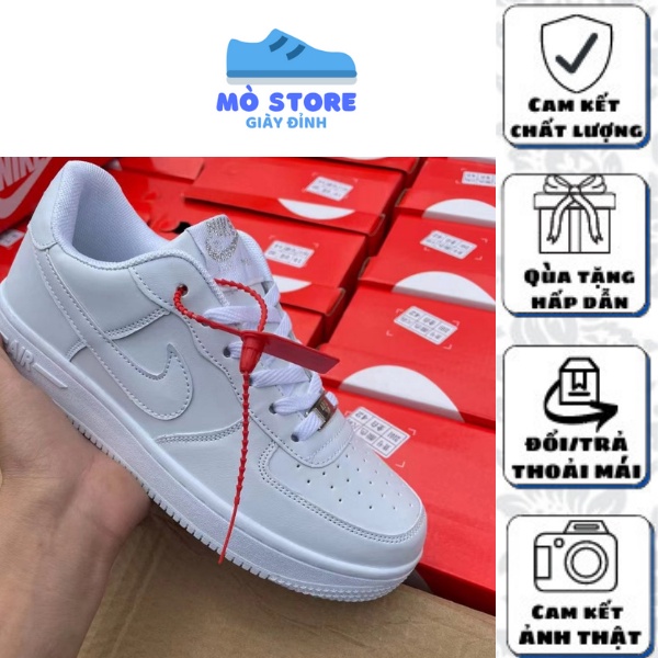 AF1 Trắng ,Giày AF1 Sb Trắng Hàng Quảng Châu, Dây Bạc Full Box,Bill,Tất,Full Size