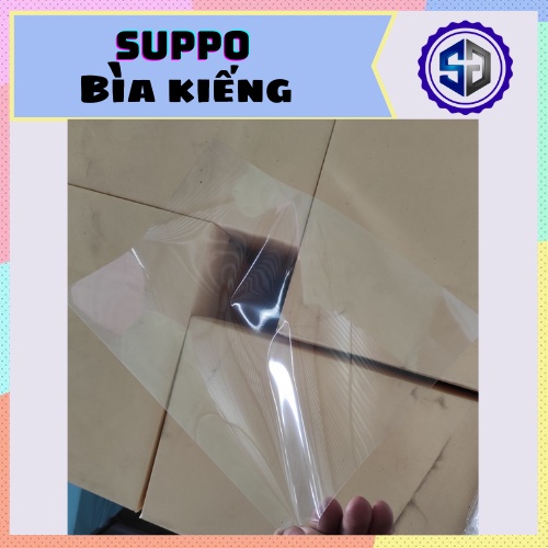 Bìa kiếng a4 0.8 zem trong chịu nhiệt mỏng suppo 0.8zem dùng để đóng sách, đóng tài liệu (100 tờ / xấp)