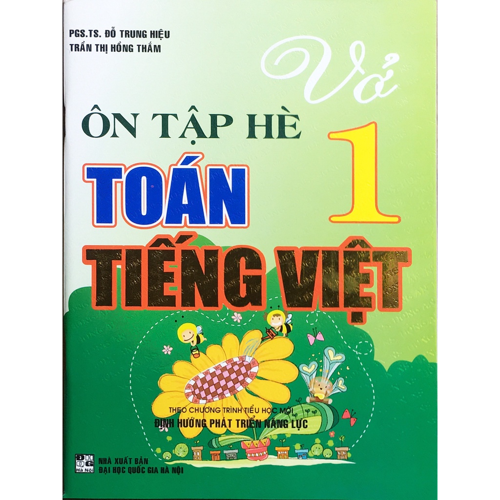 Sách - Vở ôn tập hè toán - tiếng việt lớp 1 (biên soạn theo chương trình tiểu học mới)