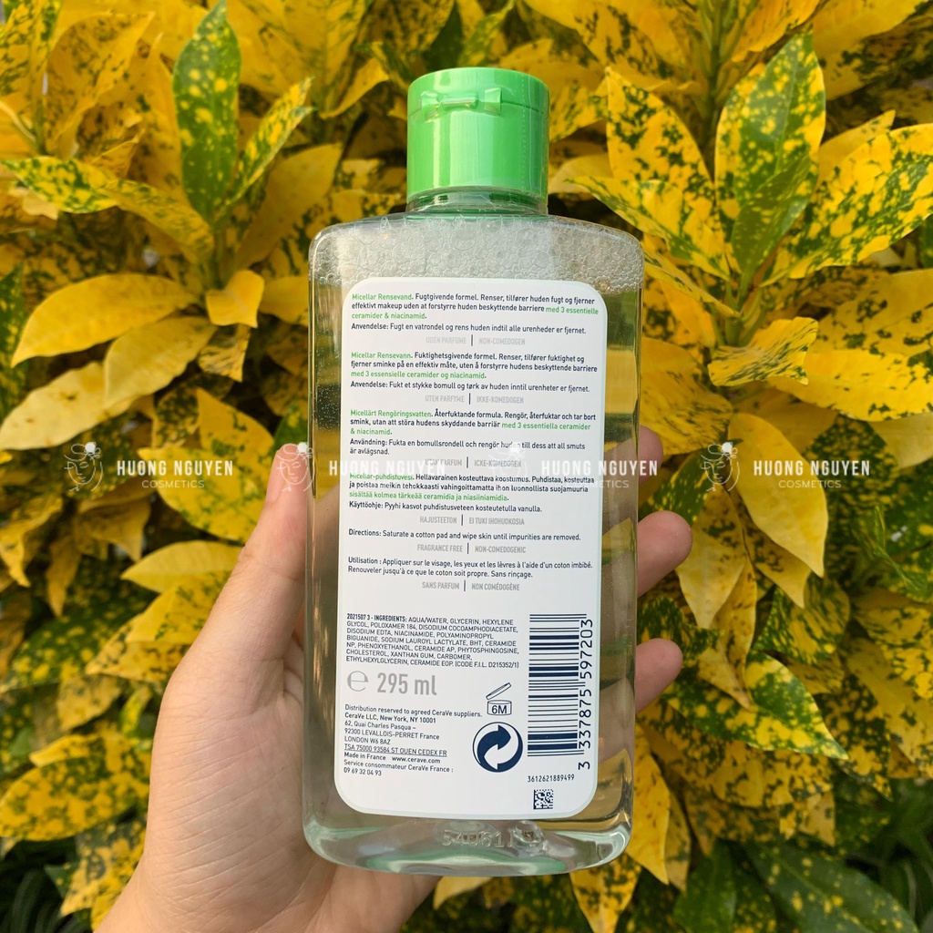 Nước Tẩy Trang Cerave Eau Micellaire Hydratante 295ml