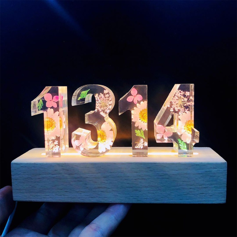 Khuôn Silicone Làm Mặt Trang Sức Hình Số Uuu Arabic Diy