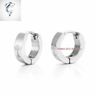 Khuyên tai nam bạc cao cấp 97%