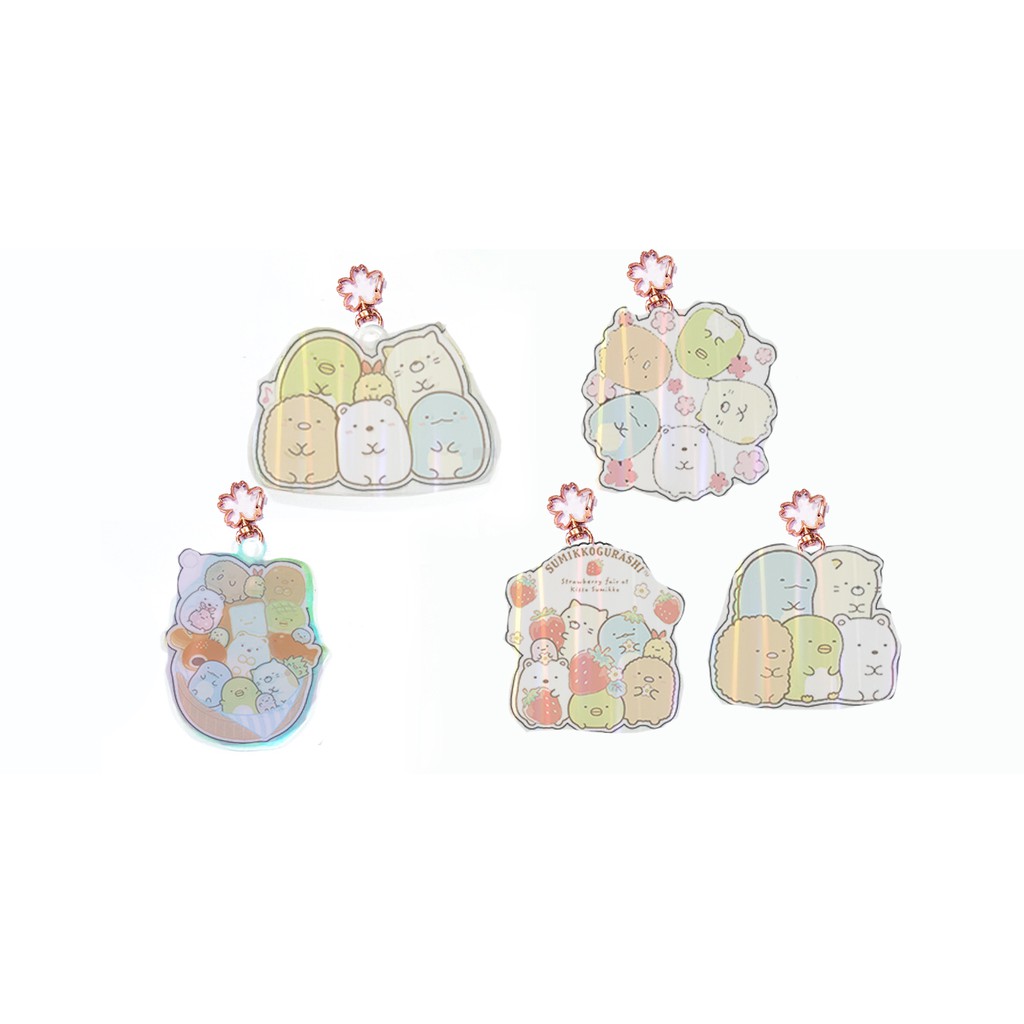 Móc chìa khoá sumikko mica hologram  MKMH18 cute dễ thương hoạt hình thần tượng