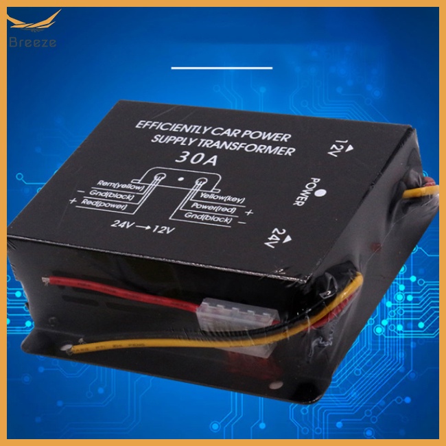Bộ Chuyển Đổi Nguồn Xe Hơi 10a 24v Sang 12v Đa Năng Tiện Dụng