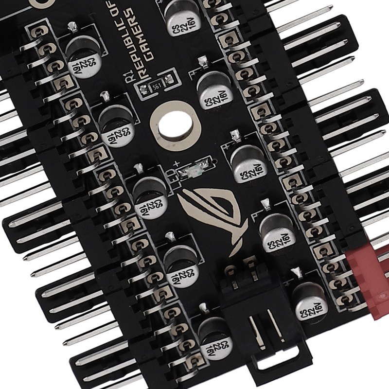 Motherboard 4-Pin PWM Hub FAN HUB Computer Temperature Control Speed Control Panel Chassis 4Pin Fan Extension Cable