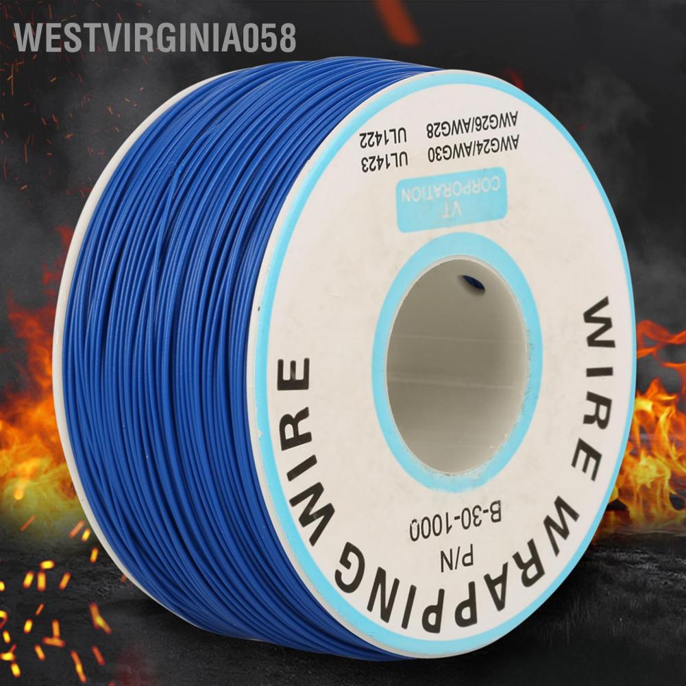 Có thể bán buôn 1Roll Wire-Wrapping Single Copper Wire Strand 30AWG Cable 0.25mm Core Diameter Westvirginia058 Hàng giao ngay