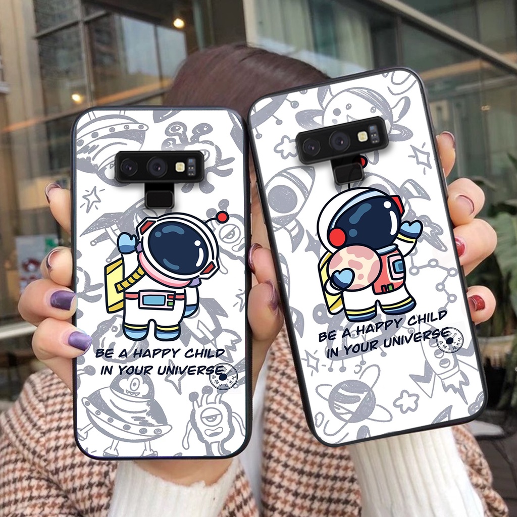 Ốp lưng Samsung Note 8 - Samsung Note 9 mẫu phi hành gia vũ trụ cute đáng yêu