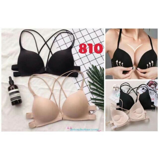 { big sale} Áo ngực BRa Su CÀI KHUY TRƯỚC đệm nâng bàn tay( ảnh thật)