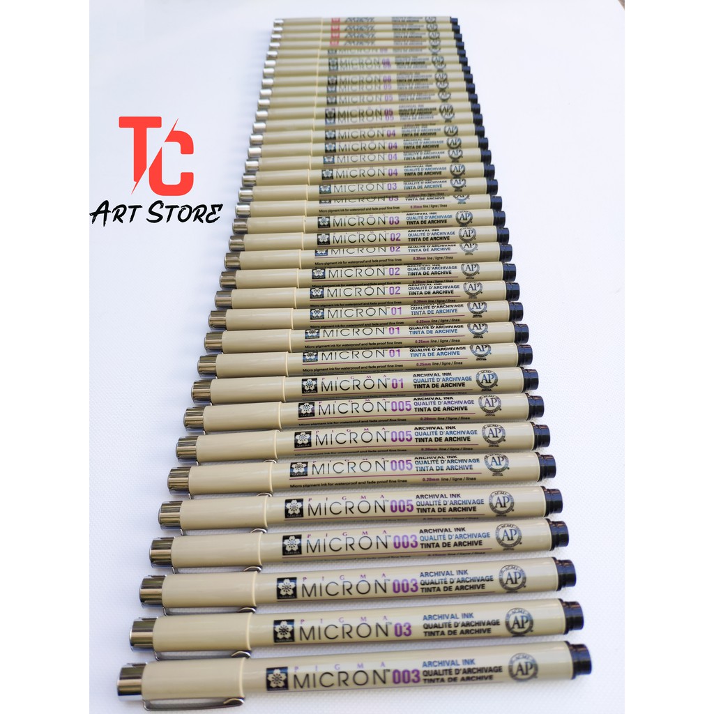 BÚT GIẢ KIM, BÚT LINE chuyên ĐI NÉT, ĐI VIỀN của hãng SAKURA