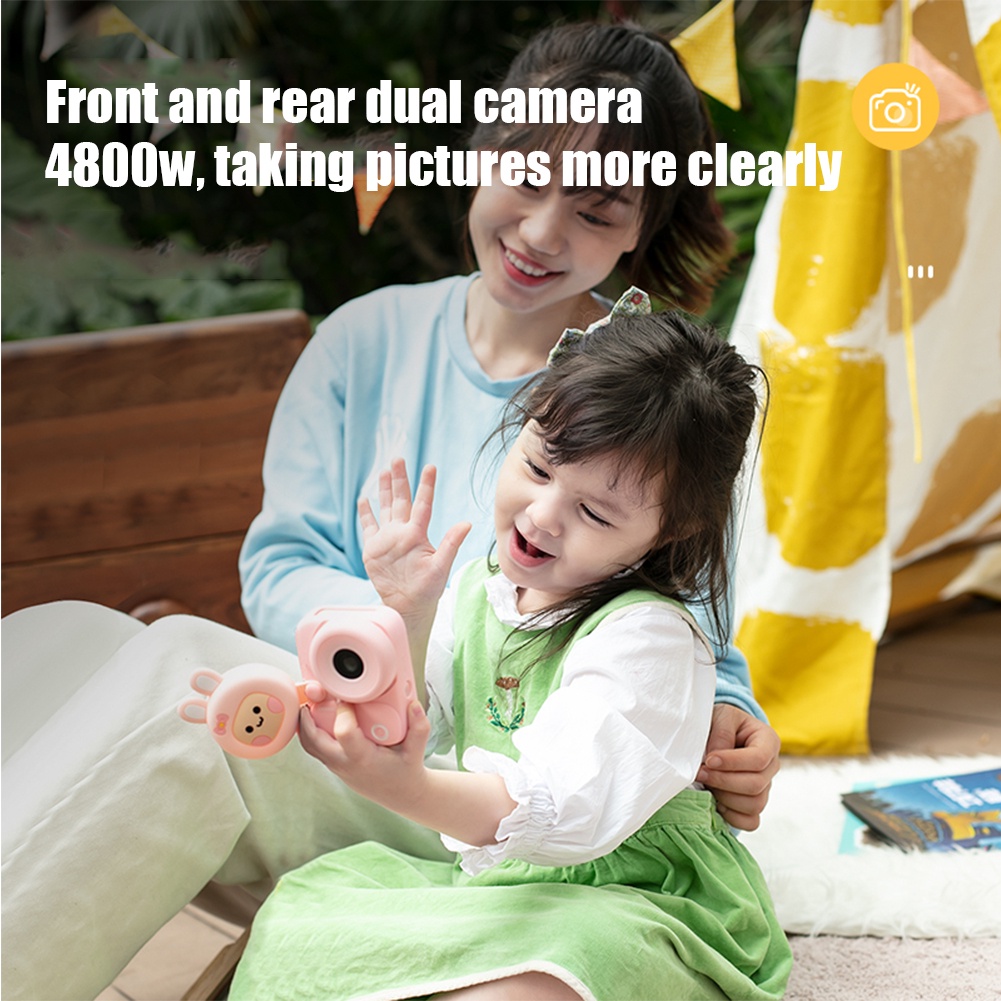 Máy ảnh 4K 48MP Màn hình cảm ứng WIFI Đồ chơi trẻ em phía trước