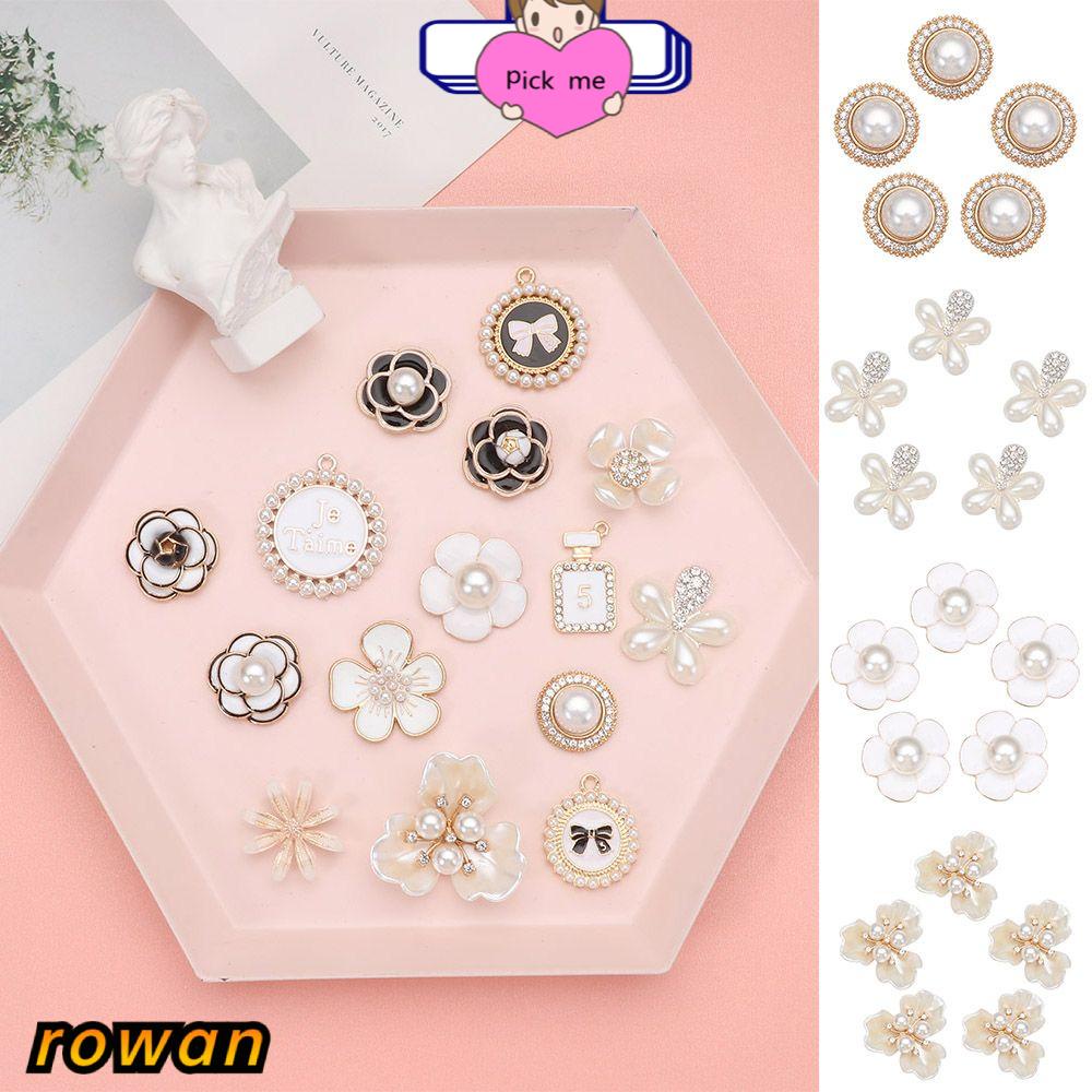 Set 5 phụ kiện đính ngọc trai dùng trang trí giày sandal thời trang cho nữ