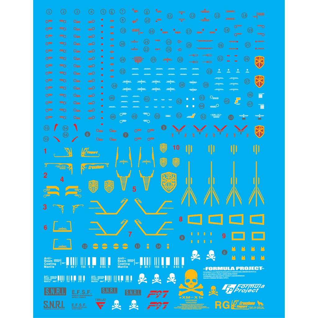 Decal nước Hologram - RG Crossbone