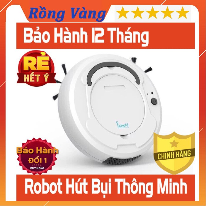 Robot hút bụi, chổi lau nhà thông minh Bowai,Tự động hút bụi, lau nhà