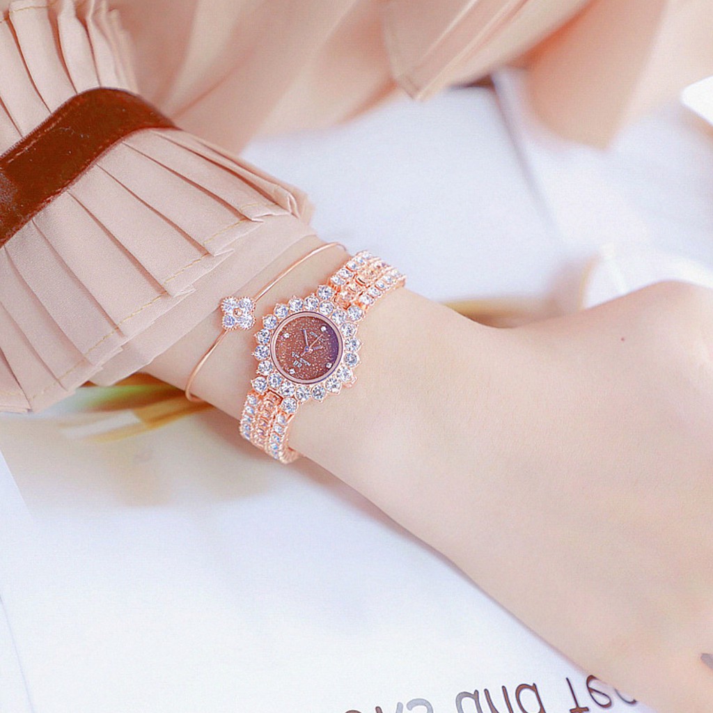 ĐỒNG HỒ NỮ THỜI TRANG BEE SISTER 1581 DÂY THÉPĐÍNH ĐÁ SIÊU SANG CHẢNH (2 MÀU) | BigBuy360 - bigbuy360.vn