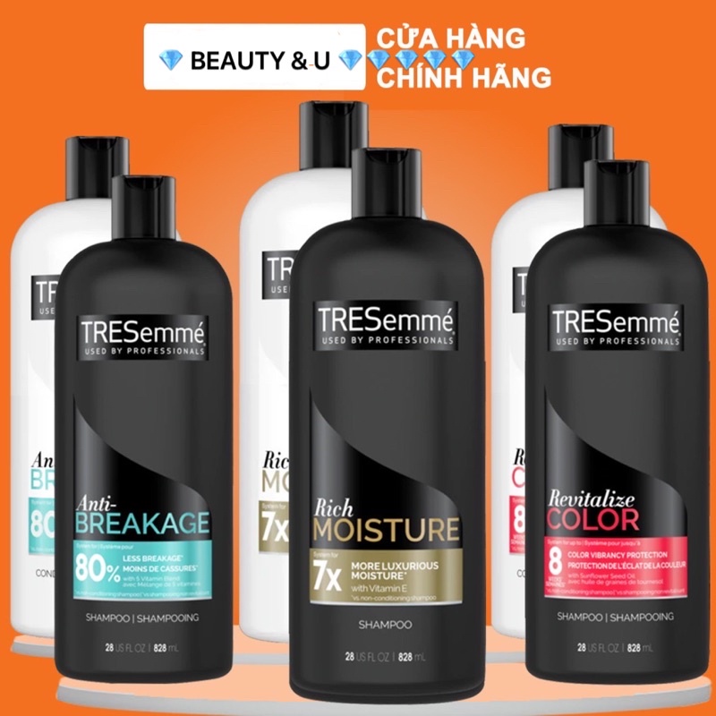 [MẪU 2021] DẦU GỘI DẦU XẢ TRESEMME MỸ 828ML