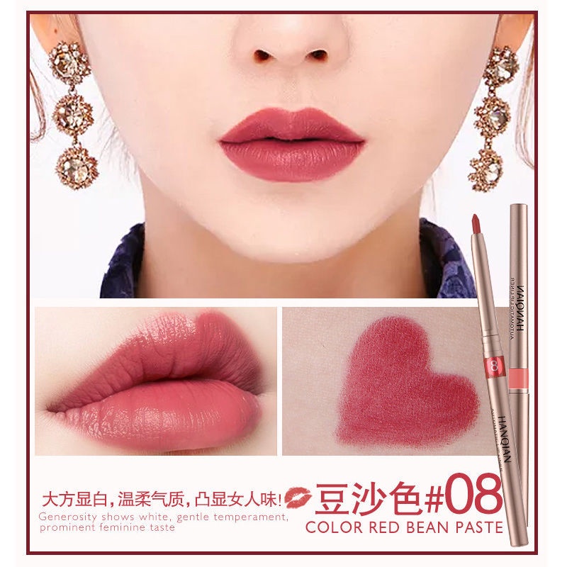 Bút Kẻ Viền Môi Kiêm Son Môi Tự Động Admm Hanqian Không Dính Cốc Dễ Lên Màu Lâu Trôi Cho Người Mới Bắt Đầu