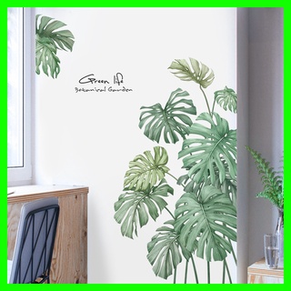Decal dán tường cây lá nhiệt đới