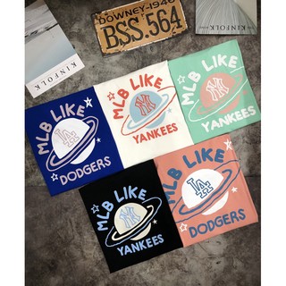 Áo Thun Yankees Planet Trắng/Đen/Xanh