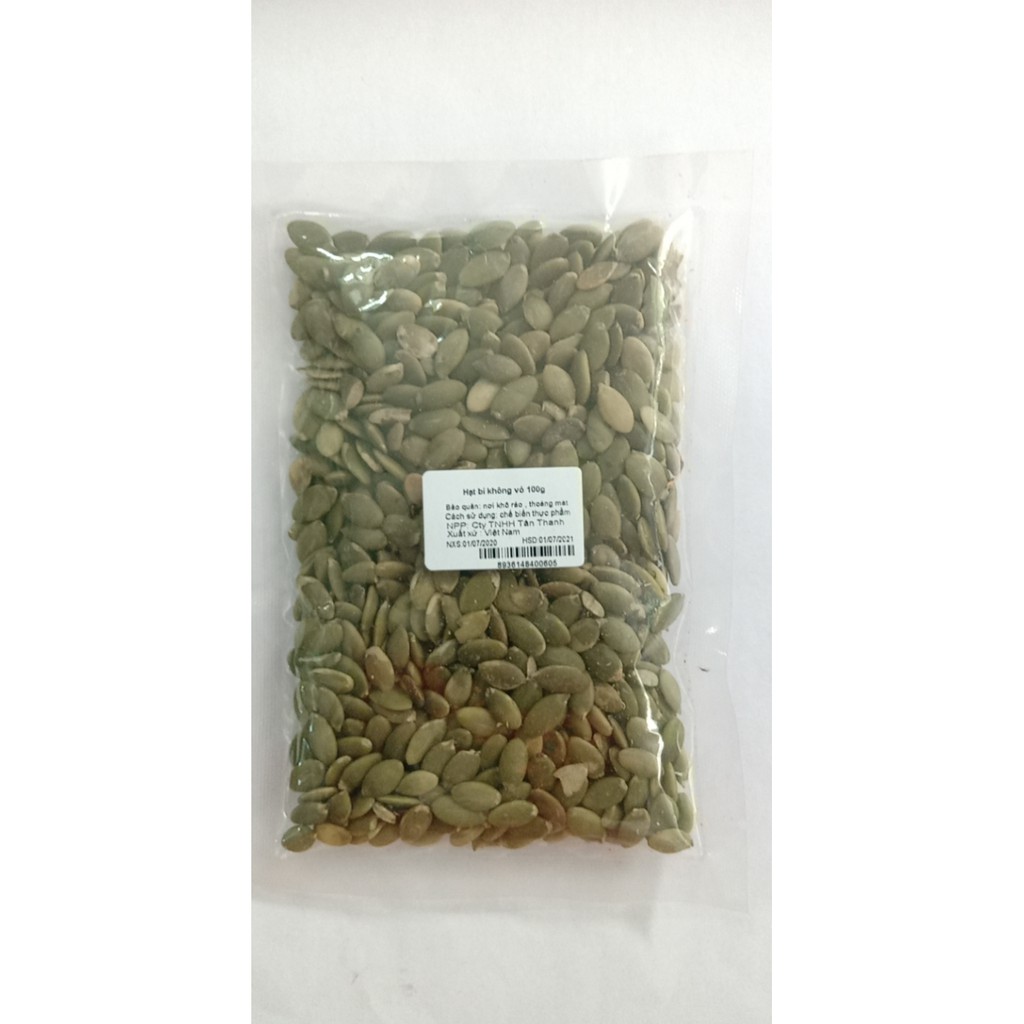 Hạt bí không vỏ gói 100g