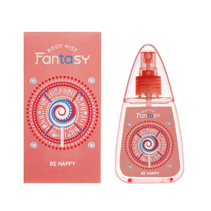 [chai lớn 100ml] Nước hoa xịt toàn thân fantasy chính hãng BE HAPPY