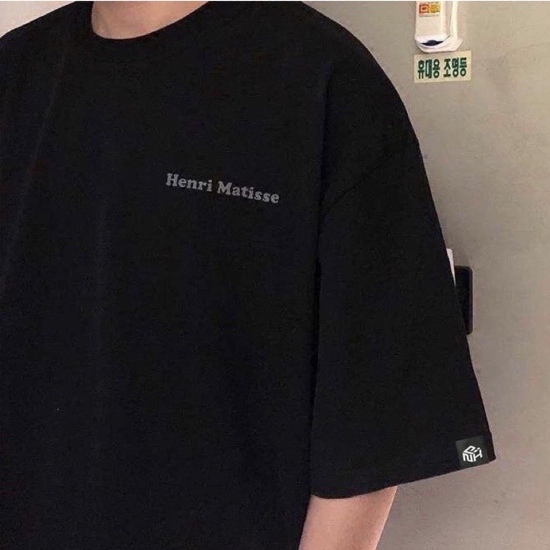 Áo thun phông 3158 logo tay freesize tay lỡ form rộng HENRI MATISSE Unisex