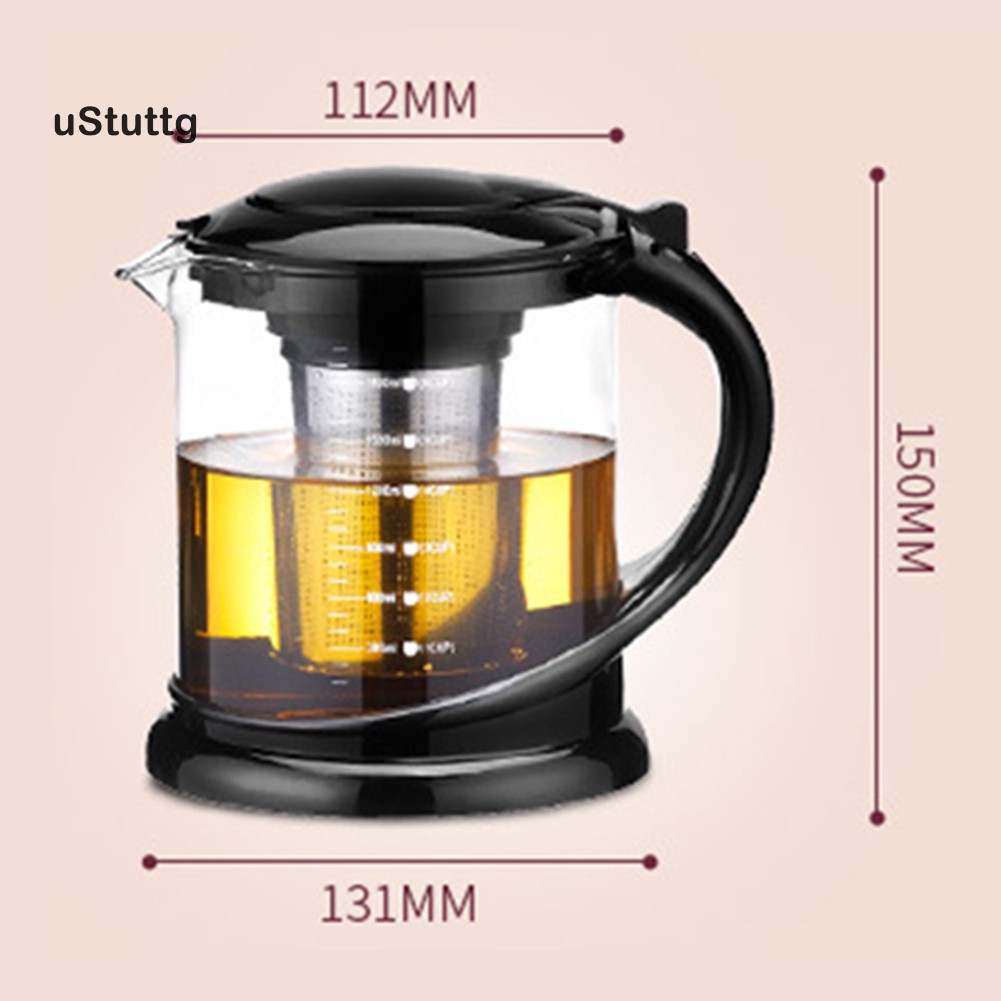 Ấm Pha Trà Thủy Tinh Chịu Nhiệt Dung Tích 1000 / 1800ml