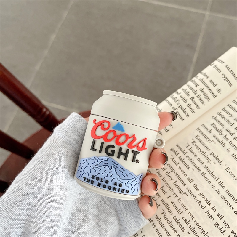 Vỏ Bảo Vệ Hộp Sạc Tai Nghe Airpods 3 Pro 2 3 Họa Tiết Ly Bia Màu Bạc 2021 Ốp