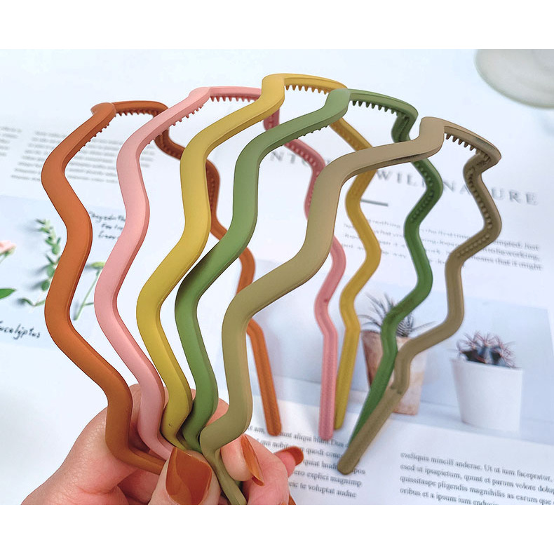 Cài tóc nhựa lượn sóng nhiều màu xinh xắn