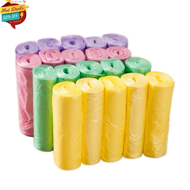 Bộ 5 cuộn túi đựng rác dùng một lần tiện dụng