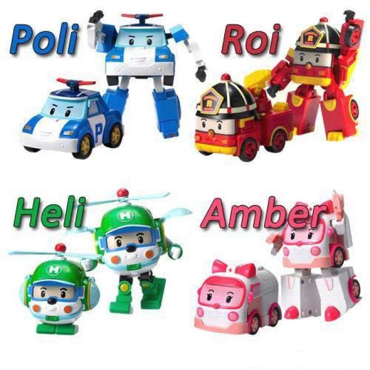 ( Poli xinh xắn) Đồ chơi lắp ráp Poli Robot biến hình cho bé  siêu hot