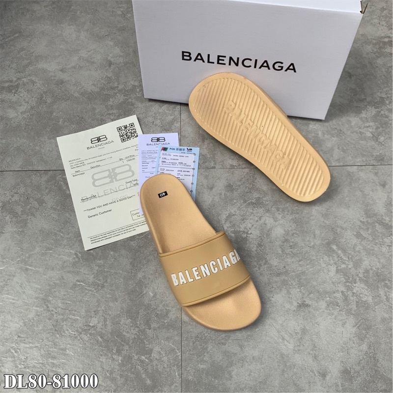 Dép quai ngang BALENCIAGAA có hộp kèm bill- dép nam quai cao su VIP