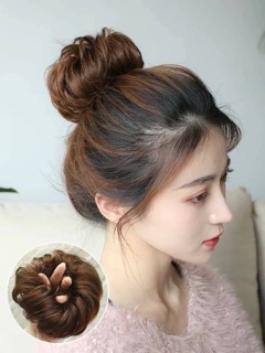 Tóc giả cột xoăn