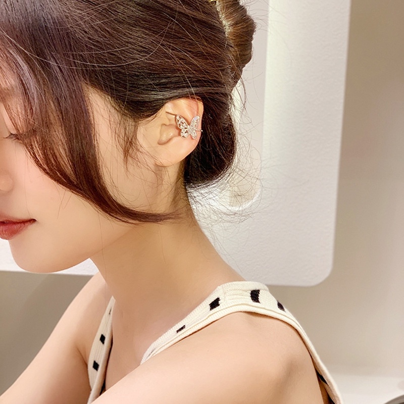 Khuyên Kẹp Vành Tai Hình Bướm Cao Cấp Cá Tính Cho Nữ