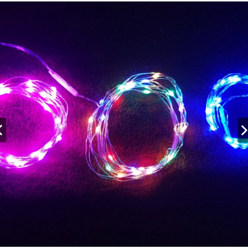 [COMBO 100] Dây đèn led đom đóm, đèn fairylight dài 2Mdùng trang trí dùng pin LR44