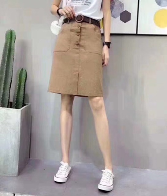 Chân váy kaki khuy hàng đẹp Quảng Châu | BigBuy360 - bigbuy360.vn