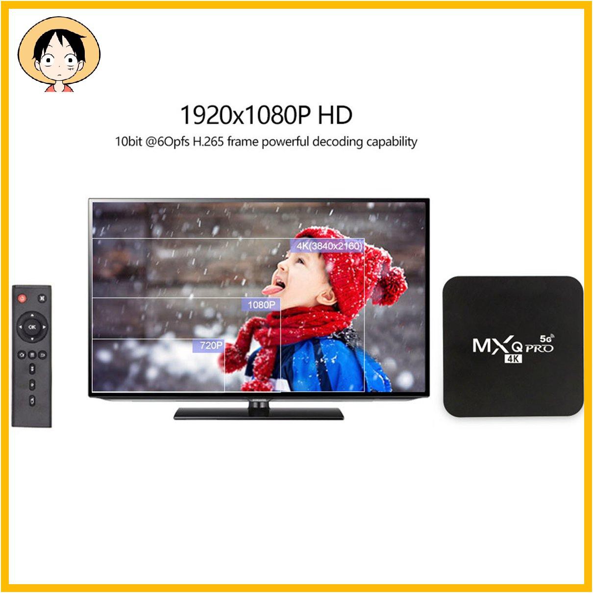 Đầu Mxqpro 5g 4k Tv Box Thông Minh Không Dây Kết Nối Wifi