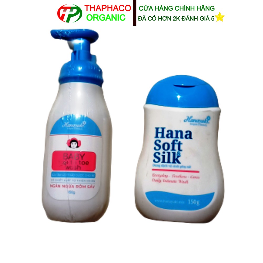 Combo Dung Dịch Vệ Sinh Hanayuki Hana Soft Silk - Sữa Tắm Gội Cho Bé Hanayuki - Dung Dịch Vệ Sinh Phụ Nữ Hanayuki