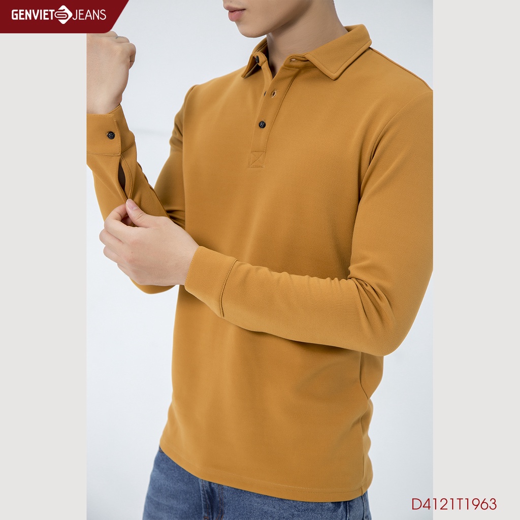 Áo Thun Polo Dài Tay Nam Genviet D4121T1963