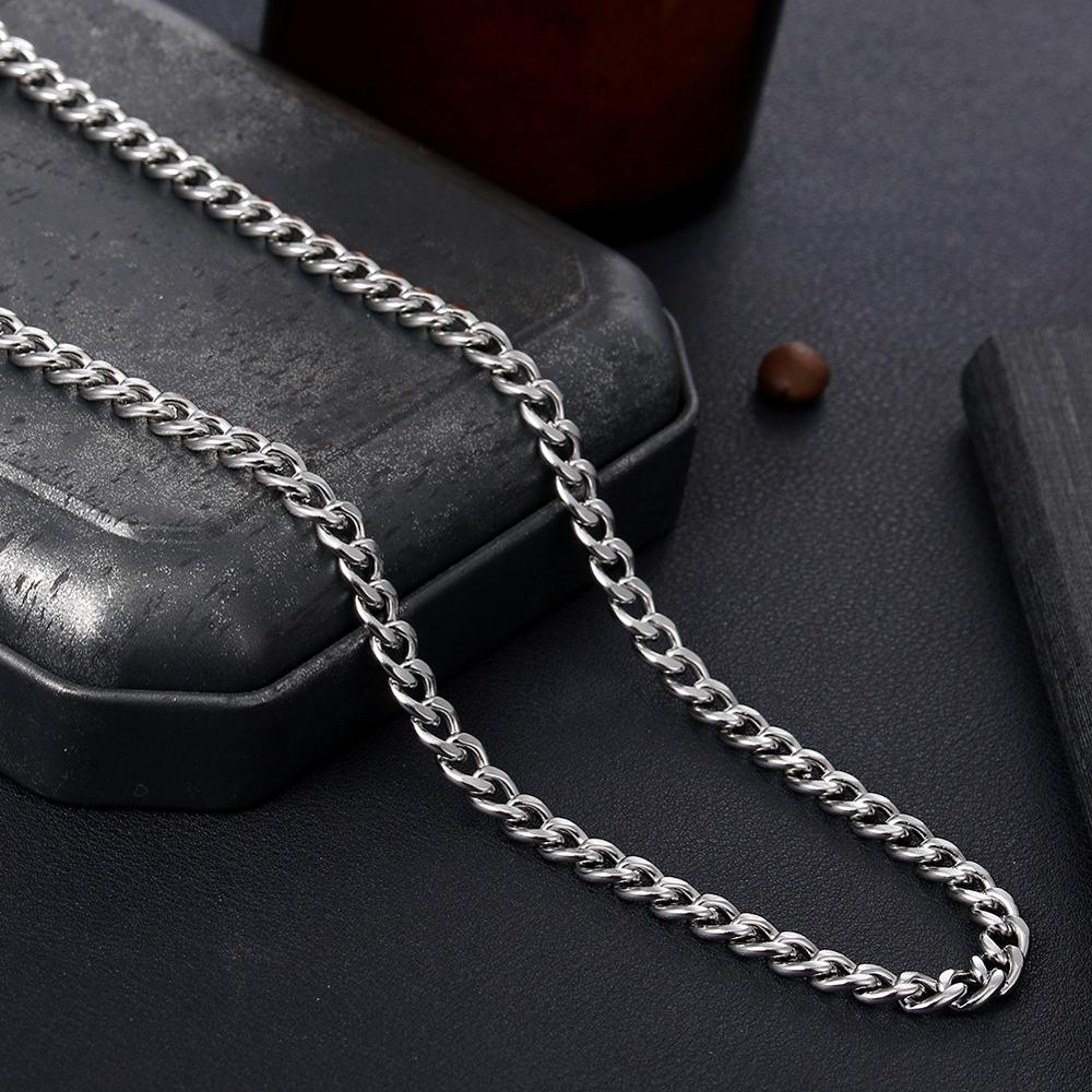Dây chuyền hợp kim cỡ 3.5/5/7cm dài 60cm kiểu dáng đơn giản hợp thời trang