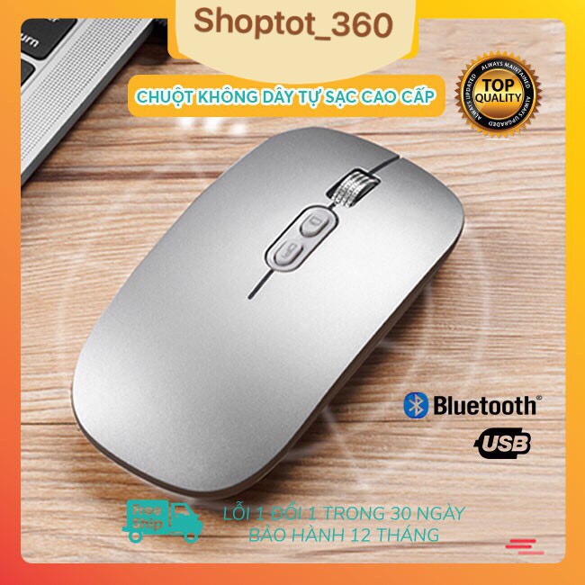 [Chuột Bluetooth]-Chuột không dây M103 Wireless+Bluetooth cao cấp sử dụng Laptop Macbook giá rẻ (Đầy đủ các màu)