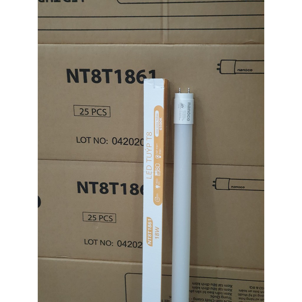 Bóng đèn led tuýp T8 1m2 18W Nanoco NT8T1861