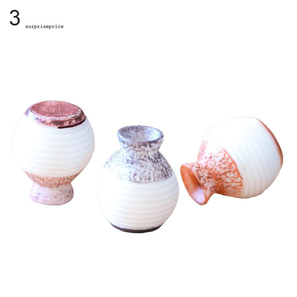 Set 3 mô hình mini đáng yêu bằng nhựa resin dùng trang trí tiểu cảnh đáng yêu