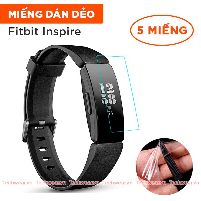 [Mã ELORDER5 giảm 10K đơn 20K] Miếng dán chống trầy cho đồng hồ Fitbit - combo 5 miếng